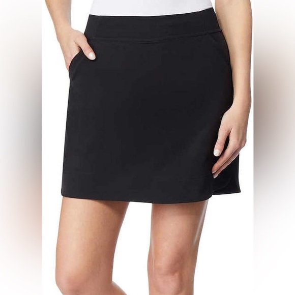 32 DEGREES Mini Skort Skirt w Attached Shorts w Pockets in Black. Size XL NWT! - Picture 1 of 9